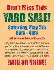 Yard Sale 2 Flyer