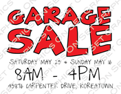 Garage Sale Flyer