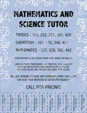 Math and Science Tutor