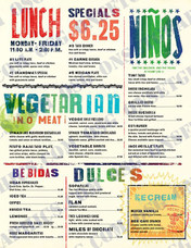 Lunch Menu Ninos