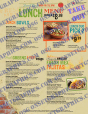 LUNCH MENU TAKE OUT