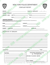 NYPD COMPLAINT REPORT