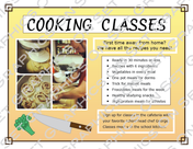 Cooking Class Flyer