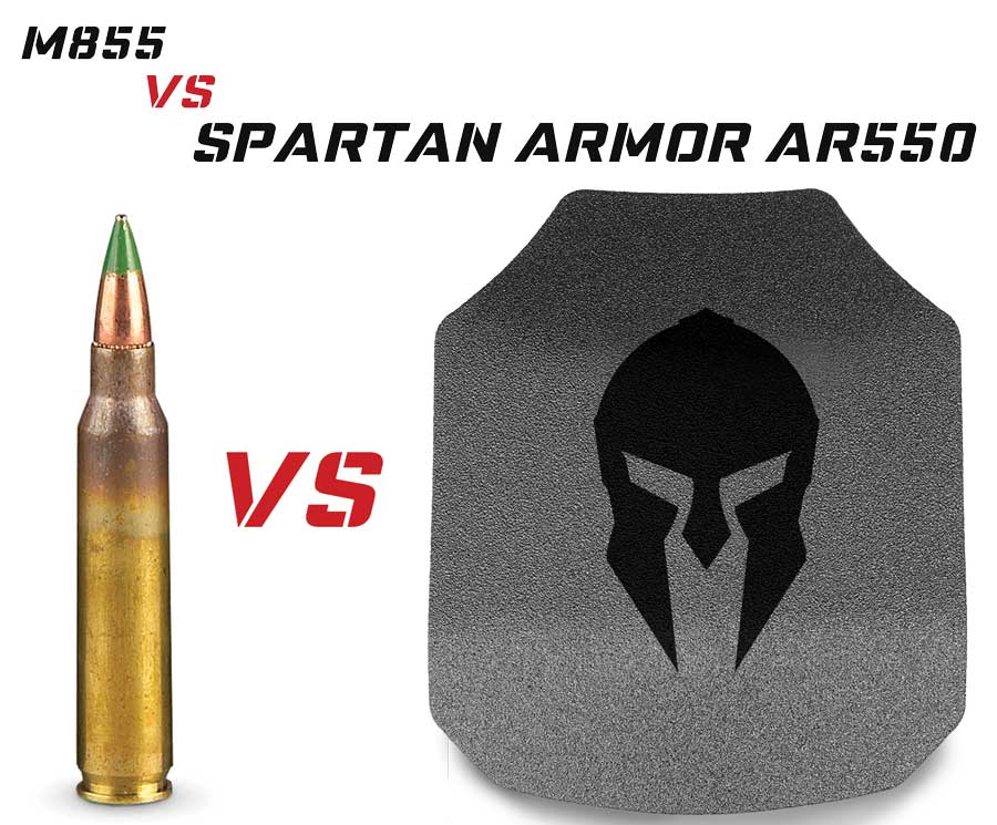 M855 vs Spartan Armor Systems AR550 Armor The Winner is…Spartan Armor