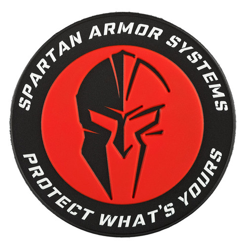 Spartan Armor Systems™ PVC Patch In Red, Black and White