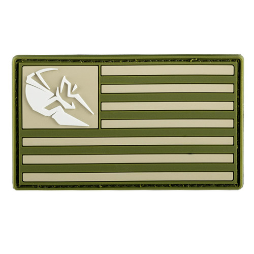 Spartan Armor FDE & OD Green PVC Patch American Flag
