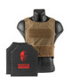 Coyote Tan Spartan Armor Systems™ Flex Fused Core™ IIIA Soft Body Armor and Spartan DL Concealment Plate Carrier