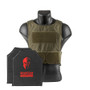 OD Green Spartan Armor Systems™ Flex Fused Core™ IIIA Soft Body Armor and Spartan DL Concealment Plate Carrier