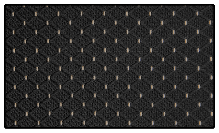 Patterned Black Crown Back Banquet Chair Fabric Swatch