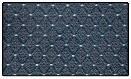 Patterned Navy Crown Back Banquet Chair Fabric Swatch