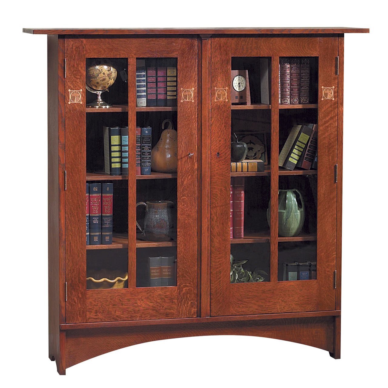 The Harvey Ellis Bookcase with Inlay available at Slater's Home