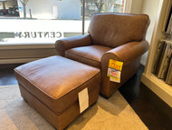 Leather Chair & Ottoman (Lot 741)