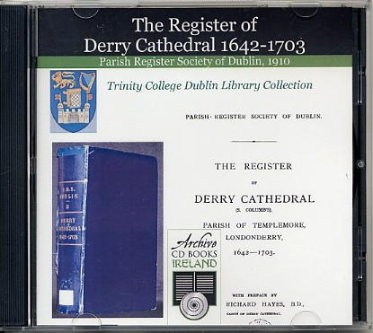 Londonderry Parish Registers Derry Cathedral 1642 1703 - 