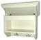 Small cubby shelf with secret compartment and hooks