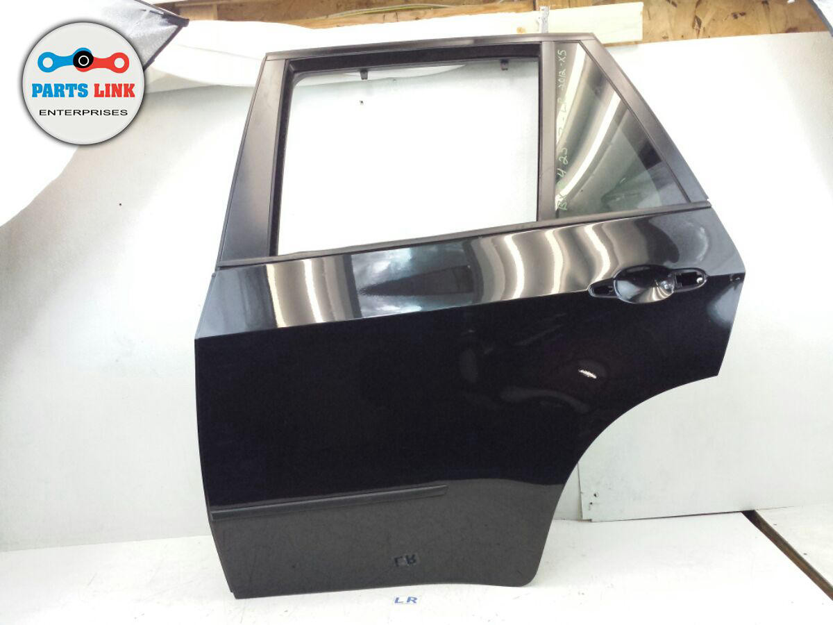 BMW X5 E70 LEFT REAR DRIVER SIDE DOOR PANEL FRAME SHELL ONLY BLACK OEM