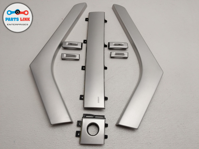 20122018 RANGE ROVER EVOQUE ETCHED ALUMINUM INTERIOR TRIM BEZEL INSERT SET OF 8