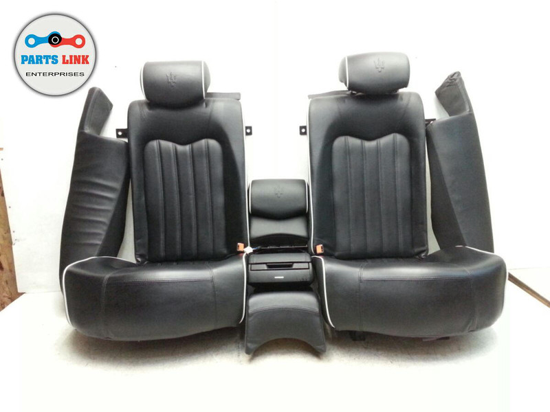 2008 MASERATI QUATTROPORTE M139 REAR SEAT BLACK SEATS SET OF 7 LEATHER