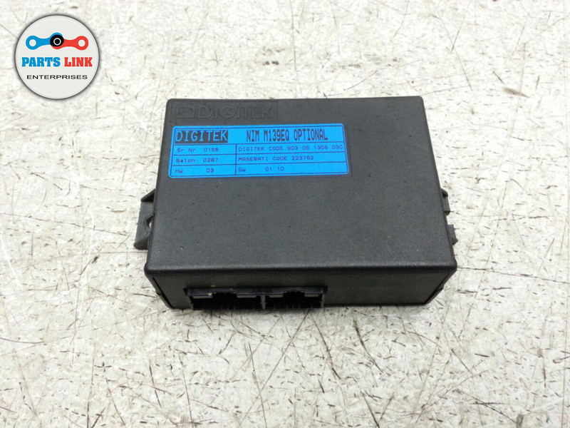 2008 MASERATI QUATTROPORTE M139 SUN ROOF CONTROL MODULE SUNROOF TOP ...