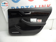 2011-2012 AUDI A8 A8L RIGHT REAR PASSENGER SIDE INTERIOR DOOR TRIM PANEL BLACK #AH051515