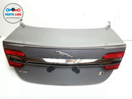 2012-15 JAGUAR XFR REAR TRUNK DECK LID TAIL LIGHT GATE SPOILER LUNAR GRAY X250 XR052018-040