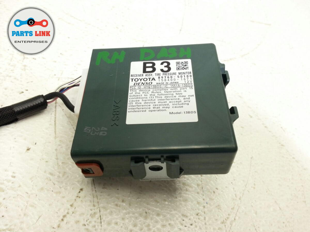 20132017 LEXUS LS460 XF40 TPMS TIRE PRESSURE MONITOR RECEIVER MODULE UNIT ECM