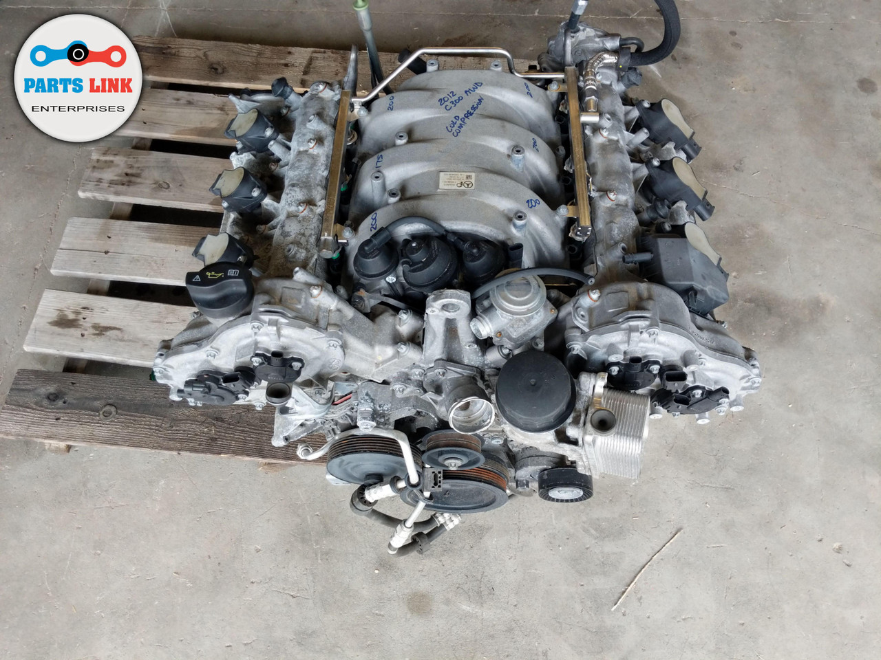 12 MERCEDES BENZ C-CLASS C300 AWD ENGINE MOTOR ASSEMBLY OEM - PARTS