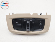 2014-18 BMW X5 F15 LEFT DASH HEADLIGHT CONTROL SWITCH BUTTONS W/ TRIM BX092018-042