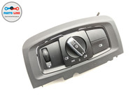 2014-2018 BMW X5 F15 DASH HEADLIGHT LAMP SWITCH W/ TRIM BEZEL COVER ASSEMBLY BX111318-015