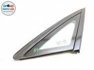 REAR RIGHT QUARTER WINDOW GLASS TRIM VENT BLACK ASSEMBLY 2011-14 AUDI A8 D4 AU121018-222