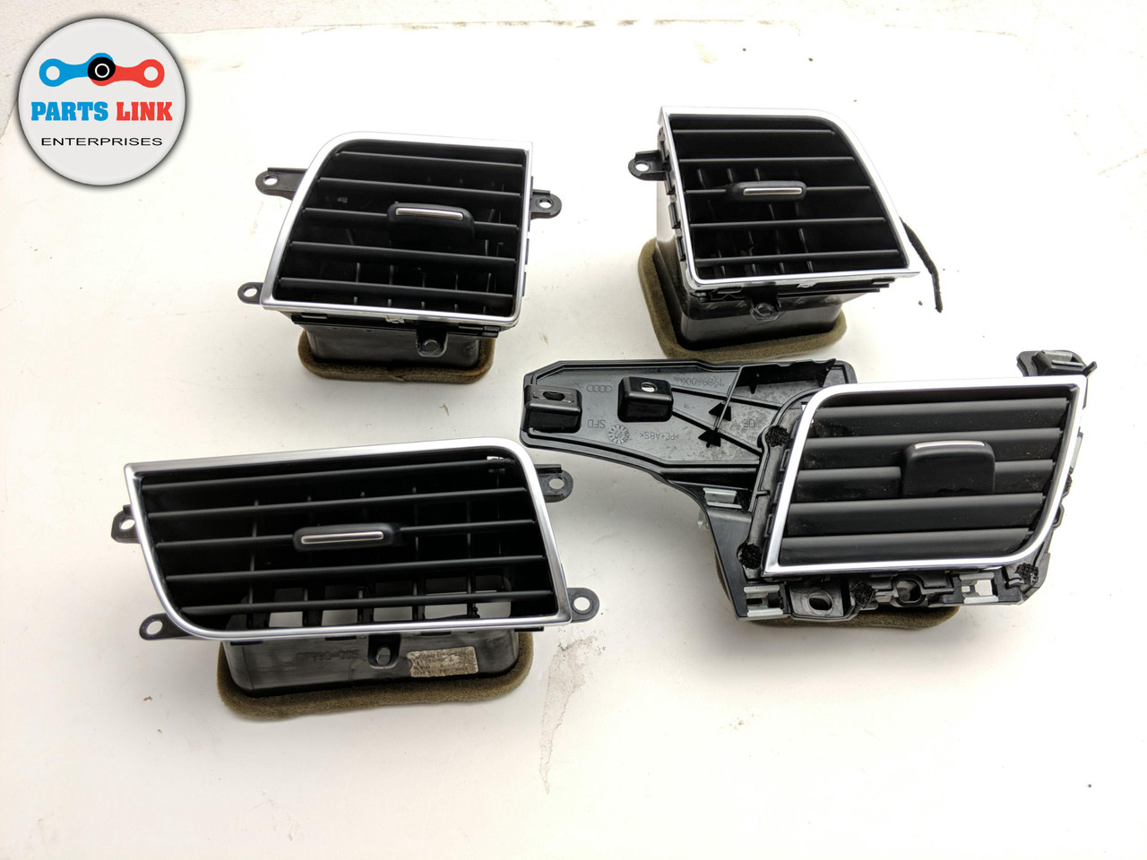 20112014 AUDI A8 D4 QUATTRO FRONT DASH AC HEATER AIR VENT GRILLE SET
