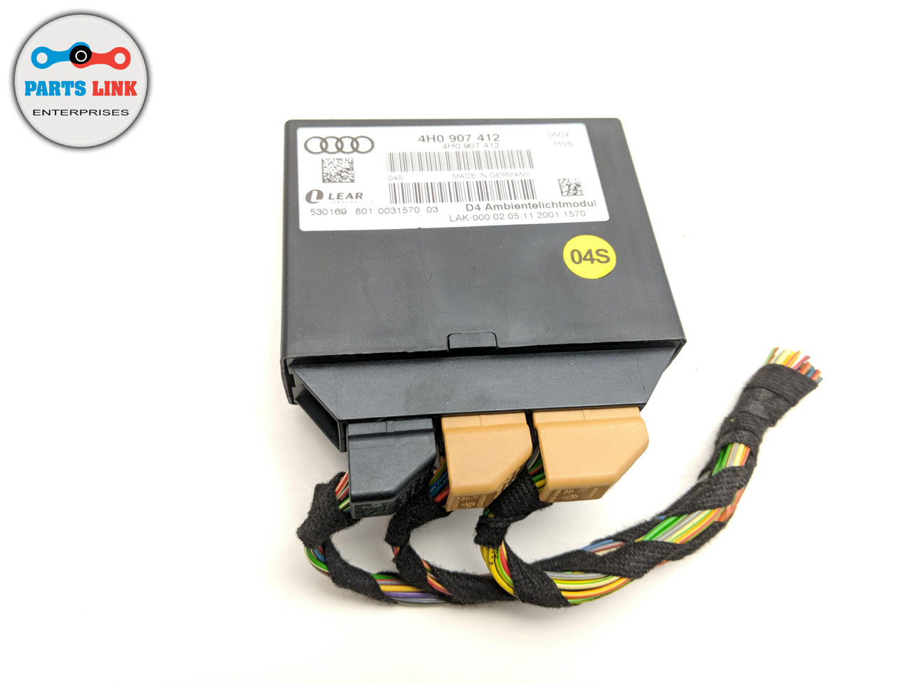 11 17 Audi A8 D4 Ambient Light Lighting Lamp Control Module Unit 4h0907412 2448