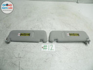 2007-2009 LEXUS LS460 FRONT RIGHT LEFT SUN VISOR SHADE BLIND MIRROR SET-2 GRAY #LS042515