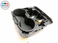 2017-20 TESLA MODEL 3 CENTER CONSOLE CUPHOLDER TRAY W/ POWER SOCKET TRIM OEM #TS052519