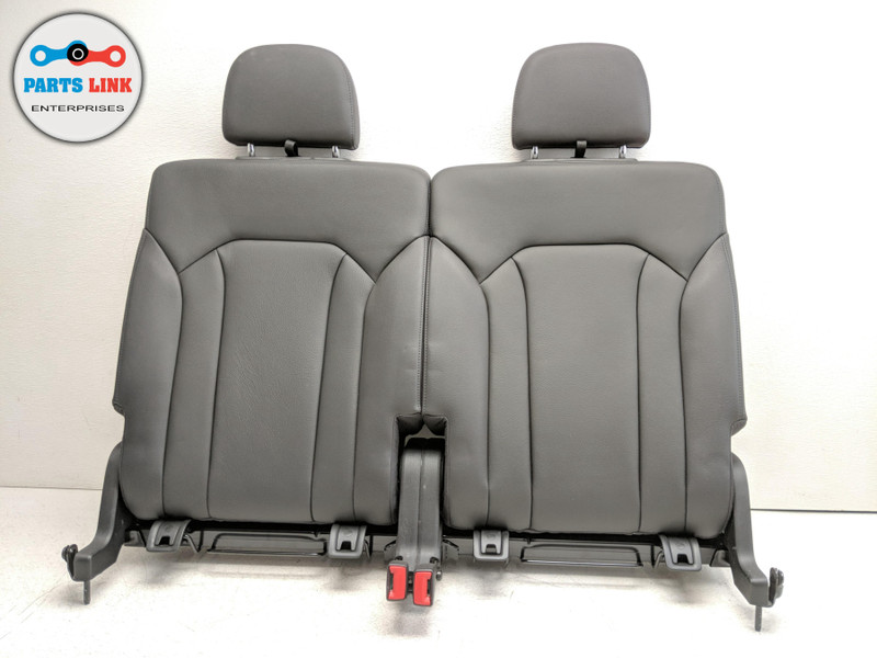 2017 AUDI Q7 4M REAR THIRD ROW BACK SEAT CUSHION FRAME HEADREST COVER
