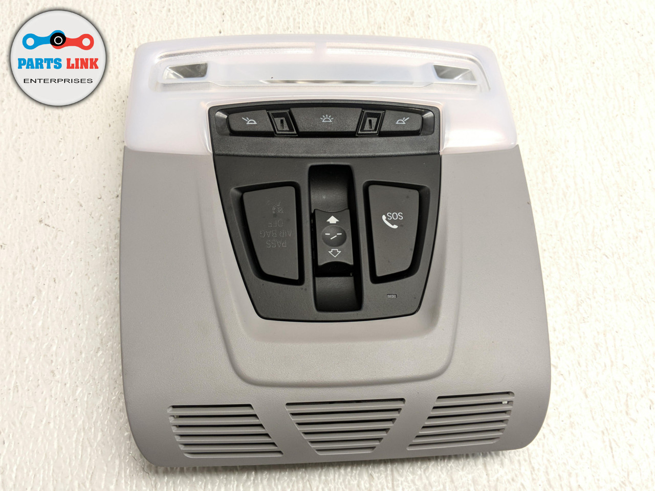 20142015 BMW X5 F15 FRONT ROOF OVERHEAD DOME LIGHT CONSOLE SUNROOF SOS