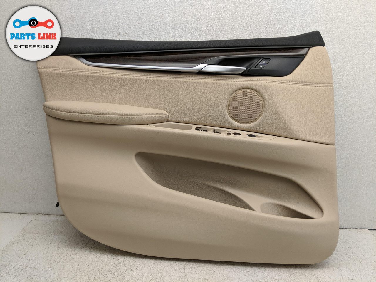 20142018 BMW X5 35I XDRIVE F15 FRONT DRIVER DOOR PANEL W/ POPLAR