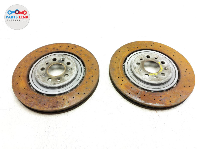 FRONT RIGHT LEFT DISC BRAKE ROTOR DRILLED SET FOR 20142020 MASERATI