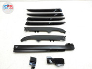 2017-23 LAND ROVER DISCOVERY DOOR DASH CONSOLE TRIM MOLDING GLOSS BLACK SET L462 #LD111420
