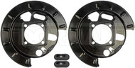 Dorman 2 Piece Rear Disc Brake Backing Plate Pair for Chevy GMC Pickup Truck DRM-924-221