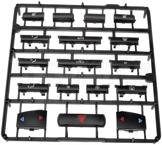 Dorman 76833 HVAC Climate Control Push Button Kit Set for 03-11