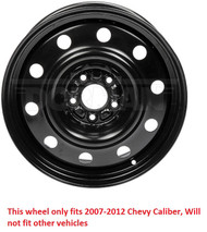 New Dorman 939-244 17" 17 x 6.5 In Steel Wheel Rim 07-12 Caliber 5x114.3 #NI100620