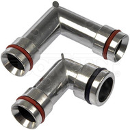 Dorman Aluminum Heater Hose Elbows Upper Lower Pair for Chevy Pontiac Buick 3.8L DRM-47065HP