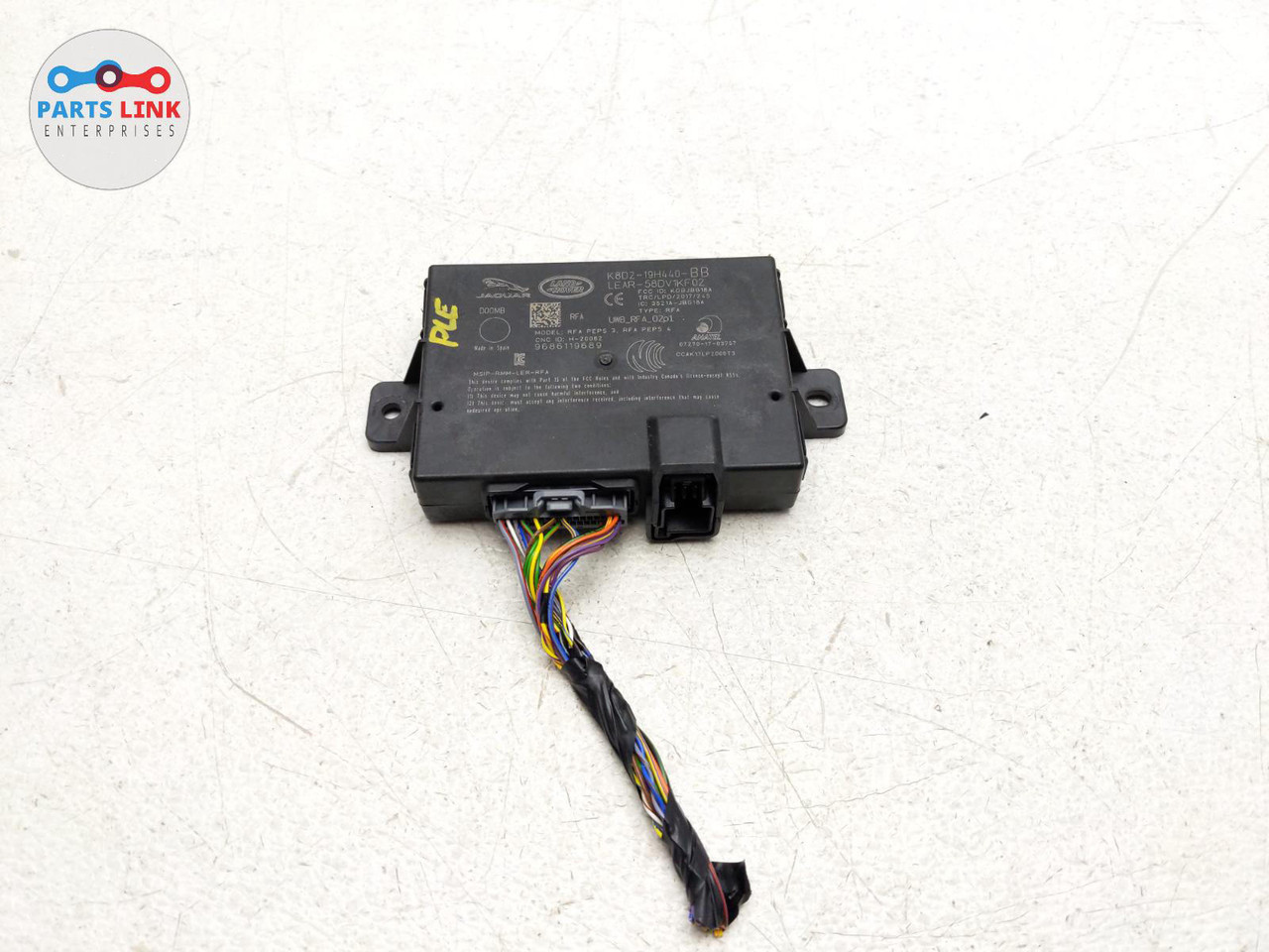 20202021 RANGE ROVER EVOQUE LEFT QUARTER ANTI THEFT KEYLESS ENTRY