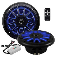 Boss Audio MRGB65B 6.5" 200W Boat Marine/Boat ATV RGB LED Light Speakers Black