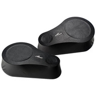 2) Audiopipe ISPODWD6TBLK2 Pipeman 6" Wood Car Speaker Pod With Tweeter Opening