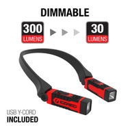 Ez Red NK15 300 Lumens Rechargeable Neck LED Light Hands Free Reading/Camping #NI101320