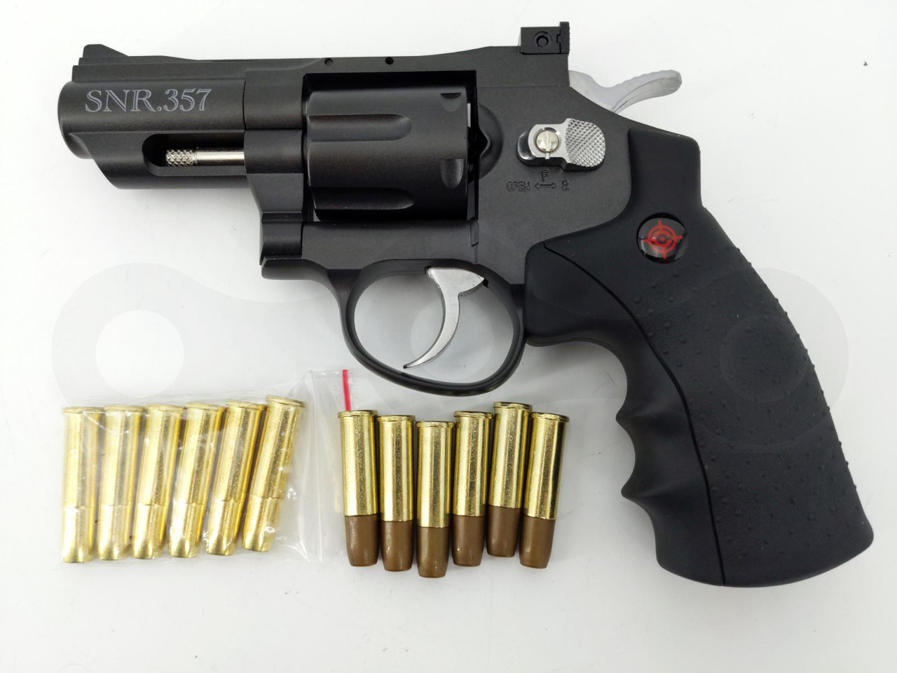 Crosman SNR357 CO2 Dual Ammo Full Metal Air Gun Pistol Revolver - BB &  Pellet