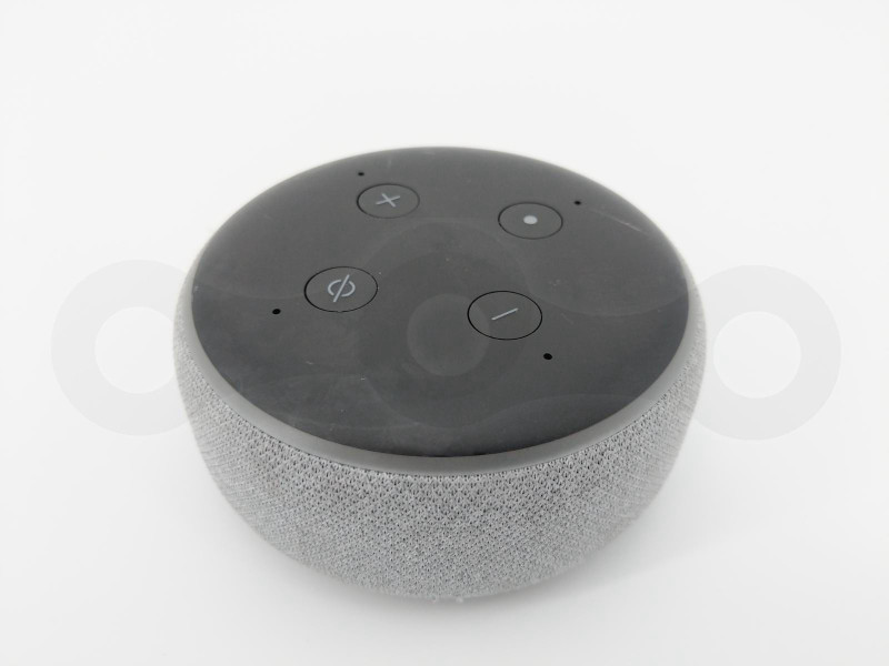 AMAZON ECHO DOT 3RD GENERATION ALEXA-ENABLED SMART SPEAKER HEATHER GRAY ...