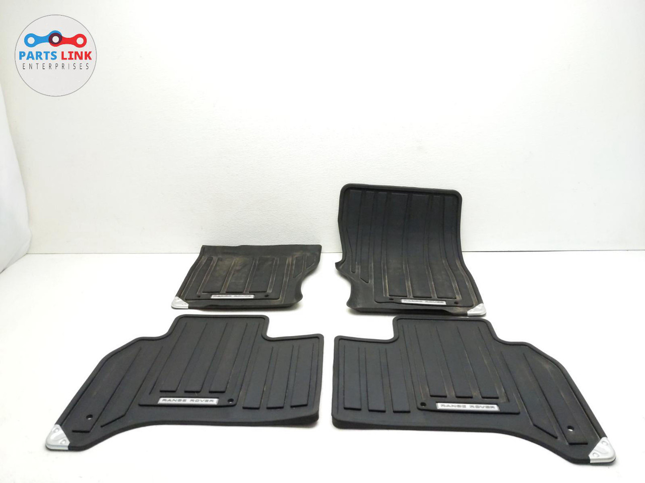 Range Rover Rubber Floor Mats - Front And Rear Mats, Black