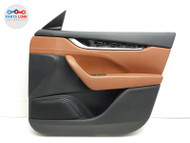 2017-20 MASERATI LEVANTE FRONT RIGHT DOOR TRIM PANEL SPEAKER COVER HANDLE CARD #MZ030321